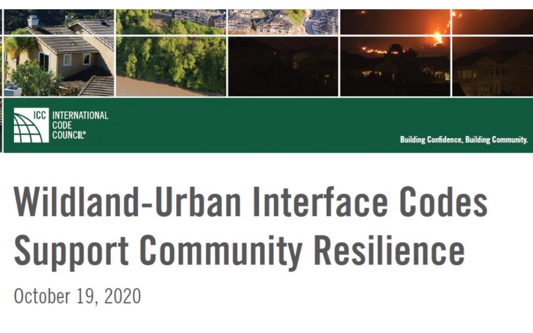 Code Council Issues White Paper on Resilience and Wildland Fire